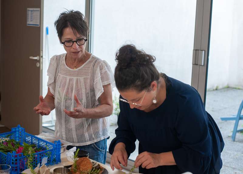 En pleine préparation d'une recette (Photo Guy Teboul)