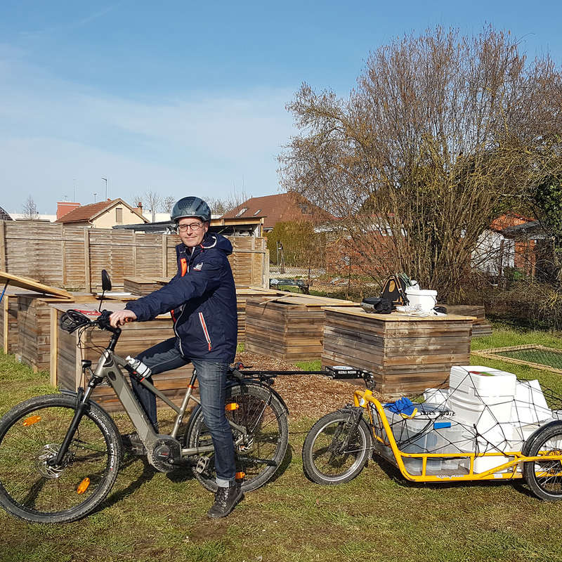 La collecte des bio déchets s'effectue à vélo!